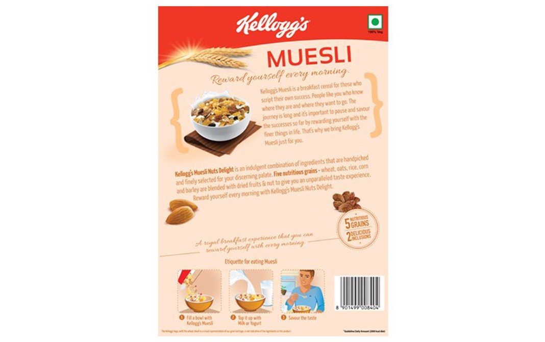 Kellogg's Muesli Nuts Delight    Box  500 grams